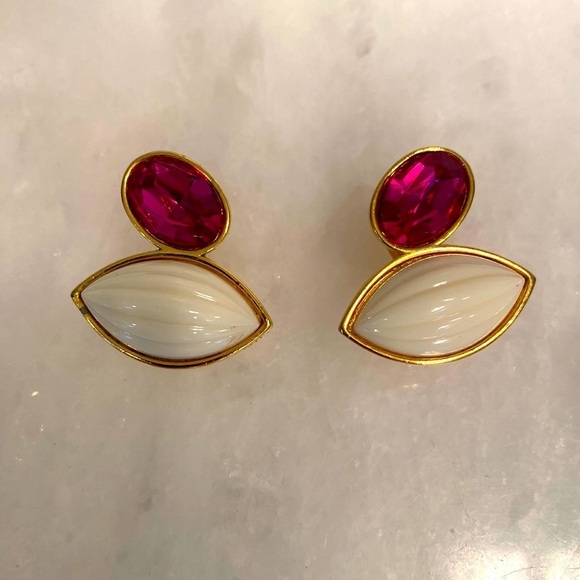 Vintage YSL Clip-on Earrings - Picture 1 of 7